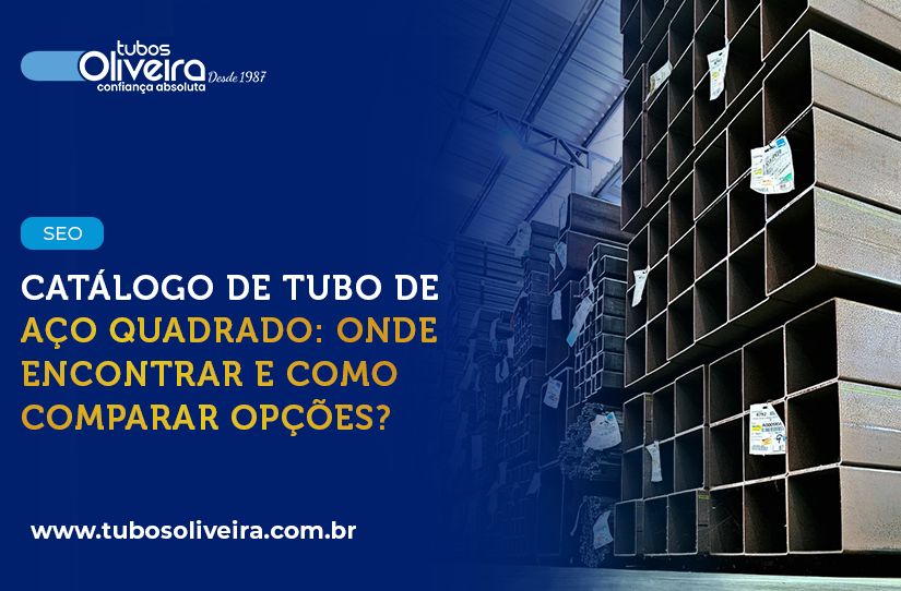 Catálogo de tubo quadrado: Tubos quadrados empilhados.