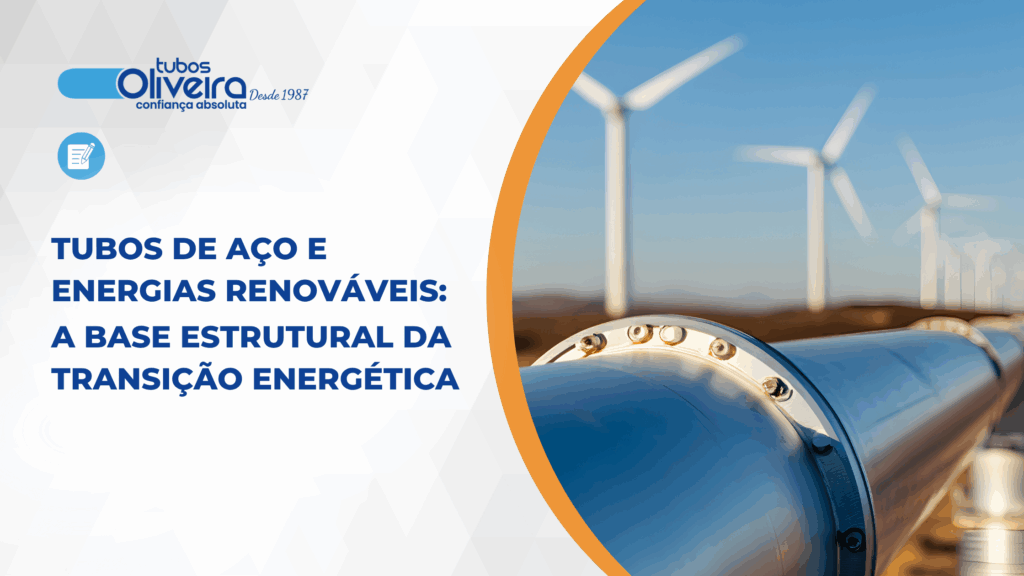 Título Estrutura de energia solar sustentada por tubos de aço galvanizado da Tubos Oliveira