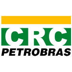 Logotipo do Certificado CRC Petrobras, com as letras CRC em branco e fundo nas cores institucionais do Brasil.